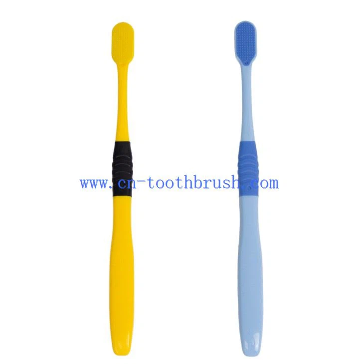 The Back Of Micro Nano Toothbrushes with 20,000 Ultra Soft Bristles